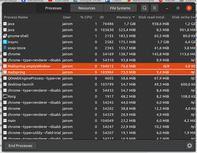 Performance RAM/CPU in a Ubuntu 20.04 machine