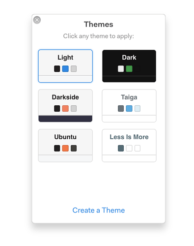 Theme picker