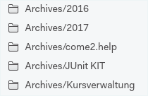 archives subfolders
